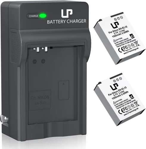 Miniatura 10 de Cargador de batería EN-EL12, cargador LP compatible con Nikon Coolpix A1000, B600, AW130, AW110, AW100, A900, W300, S1200pj, S9900, S9700, S9500