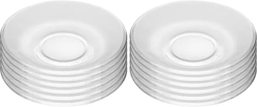 Miniatura 9 de WHJY 6 platos de vidrio transparente, juego de platos de vidrio de 5 pulgadas, pequeños platos de postre platos de té a granel