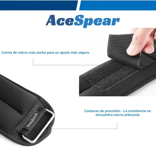 Miniatura 3 de AceSpear - Conjuntos de pesas de tobillo para hombres, mujeres y niños 1 libra, 2 libras, 3 libras, 4 libras y 5 libras, pesas de pierna, muñeca