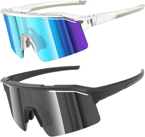 Miniatura 15 de Gafas de sol deportivas para hombres y mujeres irrompibles con protección UV400, gafas de béisbol para correr, ciclismo