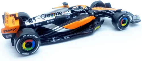 Miniatura 3 de HTLNUZD Bburago 1:43 2023 GP británico F1MCL60#81 Coche de carreras de aleación de Oscar 1/43 MCL60#81 Fórmula Uno Die Cast para adultos Colección