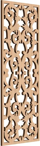 Miniatura 136 de Meadville Paneles decorativos de pared de madera con calado, 9 3/8 pulgadas de ancho x 24 3/8 pulgadas de alto x 1/4 de alto, aliso