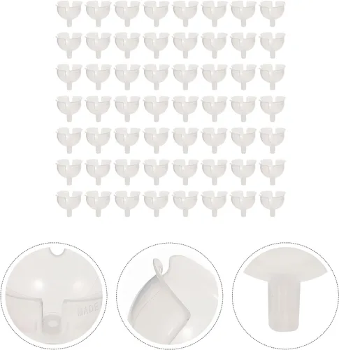 Miniatura 9 de FOMIYES 60 soportes para bolas de chocolate transparente, envoltorios de plástico de trufa de chocolate, base fija para ramo de chocolate