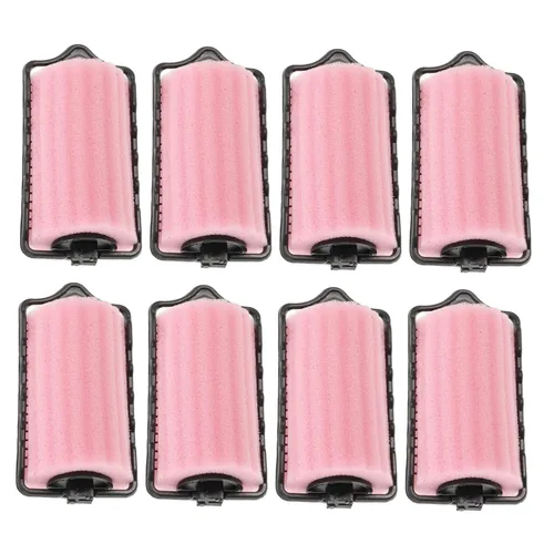 Rodillos de espuma de gran calidad – Sleep-In Soft Sponge Hair Curling Herramientas para peinar DIY Flexible y Cómodo para Dormir Juego de 8 piezas
