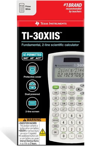 Miniatura 5 de Calculadora científica Texas Instruments TI-30 X IIS 2-Linea, Blanco