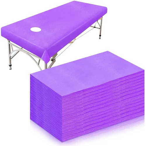 Miniatura 7 de 30 sábanas desechables para mesa de masaje, sábanas de 31 x 79 pulgadas, fundas desechables para cama de spa, mantel de masaje no tejido, Rosa