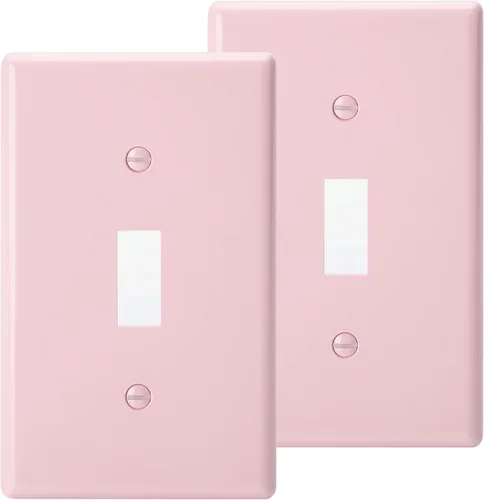 Miniatura 20 de Bates- Cubierta para interruptor de luz, cubiertas de placa de interruptor, paquete de 10, cubierta de interruptor de luz individual, 1 banda, Blanco