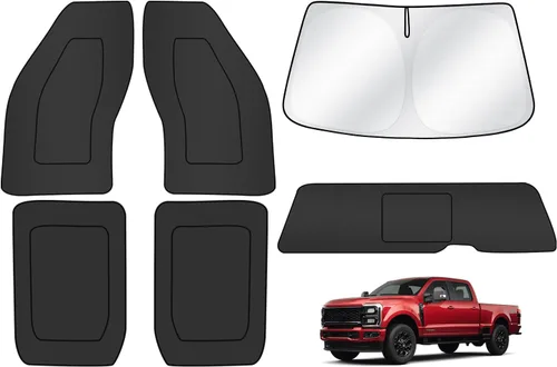 Miniatura 24 de T TGBROS Parasol para parabrisas para BMW X1 F48 2016 2017 2018 2019 2020 2021 2022 para ventana de automóvil, con bloqueo UV grueso y opaca