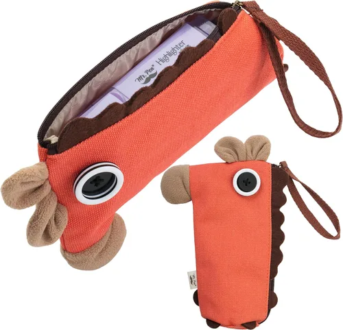 Miniatura 7 de Mr. Pen - Estuche para lápices de pie, bolsa de lápices de animales, burro rojo, estuche para lápices para niños, bonita bolsa para lápices