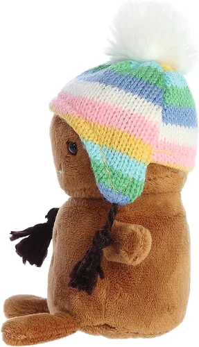 Miniatura 3 de Aurora® Festive Holiday Land of Lils™ Lil' Gingin™ - Animales de peluche de temporada - Regalos conmovedores - Marrón 5.5 pulgadas