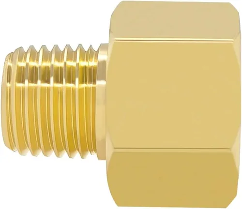 Miniatura 7 de Hooshing 6 piezas de adaptador reductor de tubería de latón 3/8" NPT hembra a 1/4" NPT macho