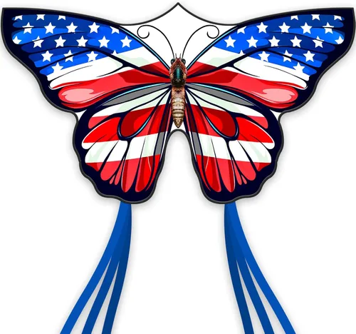 Miniatura 7 de SGftre Cometa de mariposa para niños y niñas, fácil de volar, juguete perfecto para niños y adultos, ideal para diversión en la playa y actividades