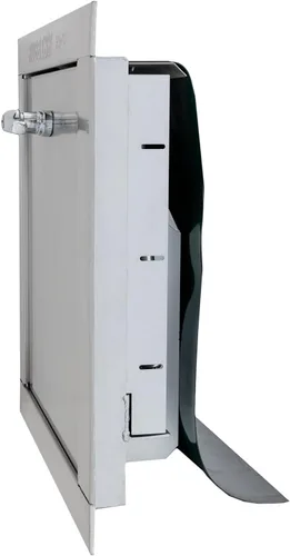 Miniatura 3 de Oswald Supply Puerta universal de acero inoxidable para basura, compatible con la ADA, 20 pulgadas de ancho x 20 pulgadas de alto, clasificación