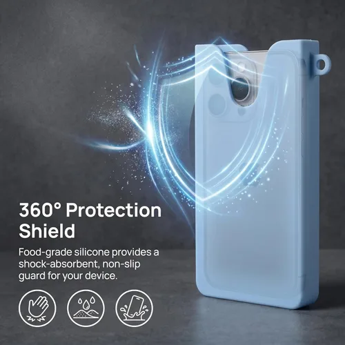 Miniatura 4 de Soporte de silicona para teléfono celular compatible con bolsas Bogg y bolsas de playa con agujeros, accesorio seguro para teléfono para bolsas