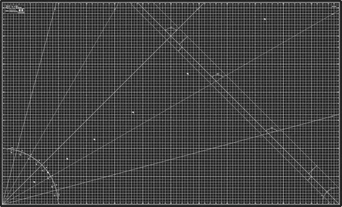 Miniatura 10 de Elan Tapete de corte A4 negro y gris topo, tapete de corte autorreparable de 9 x 12 pulgadas, tablero de manualidades de 5 capas negro, tablero