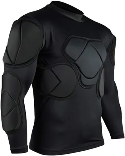Miniatura 5 de Camiseta de portero para hombre acolchada, equipo de protección de fútbol americano para hombre, traje de entrenamiento, protector de costillas