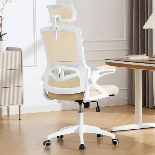 Miniatura 10 de Fizzin Silla de Oficina Ergonómica, Sillas de Computadora de 400 LBS con Soporte Lumbar Ajustable, Silla de Escritorio de Malla Transpirable Negro