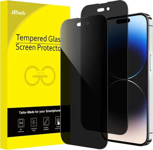 Miniatura 9 de JETech Protector de pantalla de cobertura completa de privacidad para iPhone 14 Plus de 6.7 pulgadas, película de vidrio templado antiespía