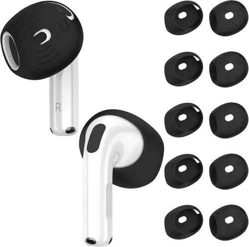 Miniatura 8 de [5 pares] para AirPods 4 Fundas para Puntas de Oído Deportivas Antideslizantes y Anti Rayones de Piel de Silicona Suave Puntas de Oído AirPods 4 Gen