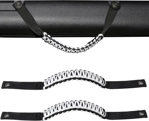 Miniatura 18 de Asas de agarre de barra antivuelco para Ford Bronco 2021 2022 2023 2024 2025 2 accesorios de 2 puertas y 4 puertas, mango de agarre de paracaídas
