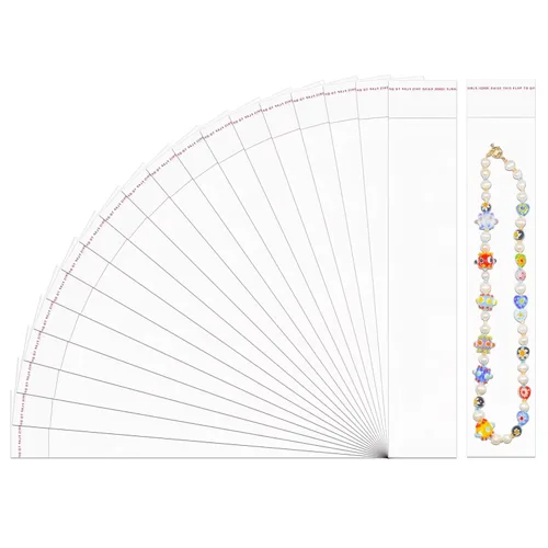 Doutop Bolsas de celofán resellables transparentes, 100 bolsas de polipropileno autosellantes de 2 x 10 pulgadas de largo, bolsas adhesivas para