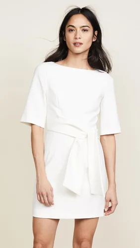 Miniatura 3 de Alice + Olivia - Vestido cruzado con cuello bote para mujer