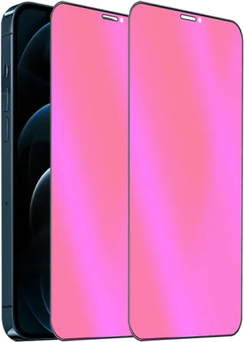 Miniatura 14 de Paquete de 2 Vidrio Templado Privacidad Anti-Luz Azul Compatible con iPhone X/iPhone XS/iPhone 11 Pro Espejo Protector de Pantalla Anti-Espía