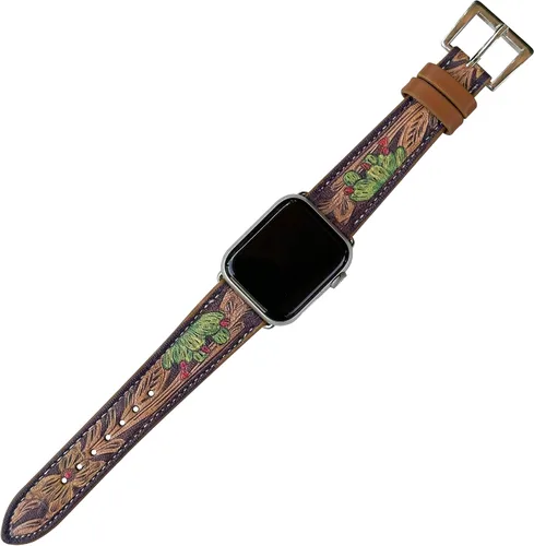Miniatura 3 de Correa de reloj occidental para Apple Watch de tamaño 1.496 in, 1.575 in, 1.614 in, 1.654 in, 1.732 in, 1.772 in y Series 9, 8, 7, 6, 5, 4 y SE