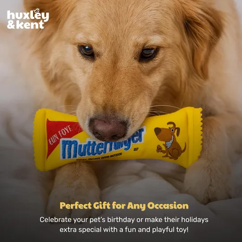 Miniatura 9 de Huxley & Kent Juguete Divertido para Perros con Chirriador – Juguetes de Felpa Power Plush con Sonido para Perros Pequeños, Medianos y Grandes