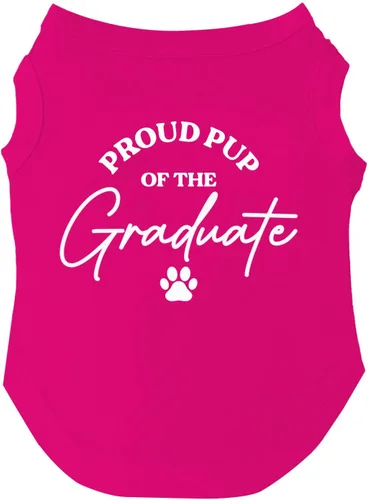 Miniatura 9 de Camiseta Proud Pup of The Graduate Dog Perros sin mangas Accesorio de graduación Clase de 2025 2026 2027 2028 Negro, XS (737)
