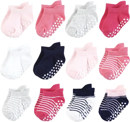 Miniatura 9 de Hudson Baby Calcetines antideslizantes unisex para bebé, Rosado Multi Girl
