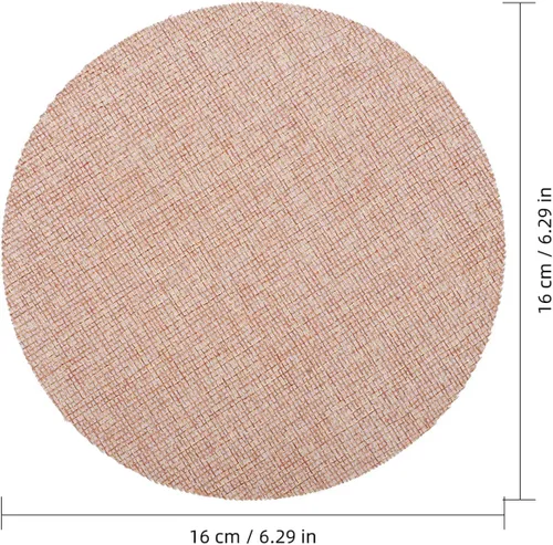 Miniatura 9 de FOMIYES Difusor de pantalla redonda, 2 piezas de tela de 6.29 pulgadas para colgantes, luz suavizante, lámpara de escritorio, cubierta de luz