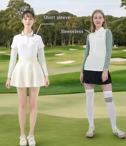 Miniatura 4 de Chal de enfriamiento de golf para mujer, mangas de protección solar para exteriores 2-Blanco