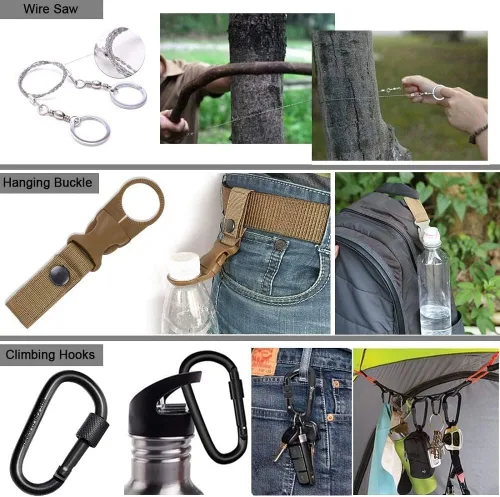 Miniatura 5 de Regalos para hombres, papá, cumpleaños, Navidad, día del padre, equipo y equipo de supervivencia, equipo único de campamento, caza, senderismo, al