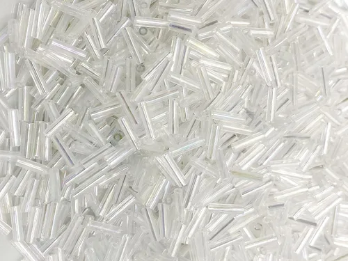 Miniatura 19 de Cuentas de corneta checa 40 gr / 1.4 oz Tubo de vidrio tamaño #3 0.276 in (mezcla surtida)