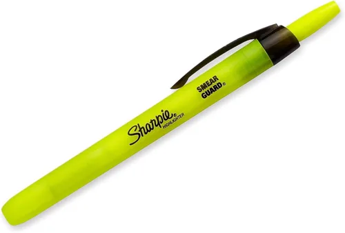 Miniatura 3 de Sharpie 1740822 - Resaltadores retráctiles Accent, punta biselada, amarillo fluorescente, 5