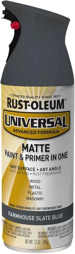 Miniatura 59 de Rust-Oleum 245197 Pintura en aerosol universal para todas las superficies, 12 onzas, negro satinado