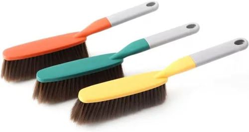 Paquete de 3 cepillos de mano de 15", cepillo de limpieza de cerdas suaves, cepillo de barrido de migas y residuos, cepillo para desempolvar, 3