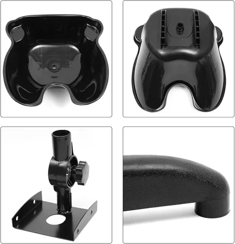 Miniatura 5 de Lavabo de champú de plástico con altura ajustable para salón de belleza, cuenco de lavado de peluquería, lavabo móvil para peluquería con manguera