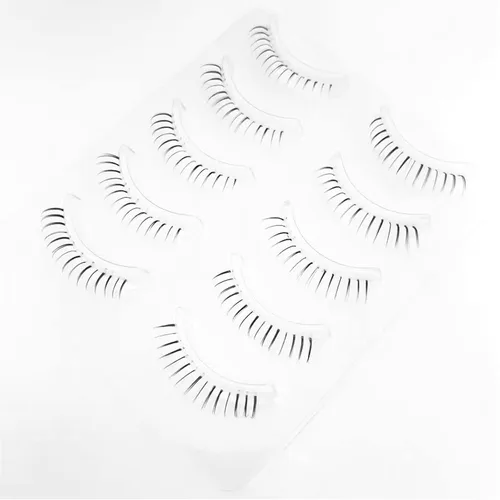Miniatura 6 de DAODER Pestañas postizas, pestañas inferiores, aspecto natural, banda transparente, extensión de pestañas inferiores, suaves, invisibles, 0.236