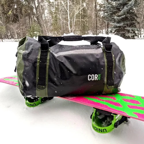 Miniatura 8 de Cor Surf - Bolsa de lona impermeable de 60 litros extra grande Bolsa de lona seca resistente con correas de compresión duraderas y asas para surf