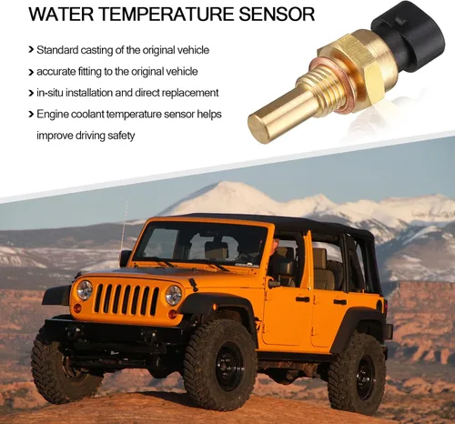 Miniatura 6 de Sensor de temperatura del agua del motor de automóvil, sensor de temperatura de enfriamiento, piezas de repuesto para sensor de contacto sensible