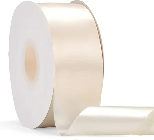 Miniatura 56 de Cinta de satén de doble cara verde manzana de 1-1/2 pulgadas x 50 yardas, cinta de color sólido de alta densidad, ideal para manualidades, envoltura