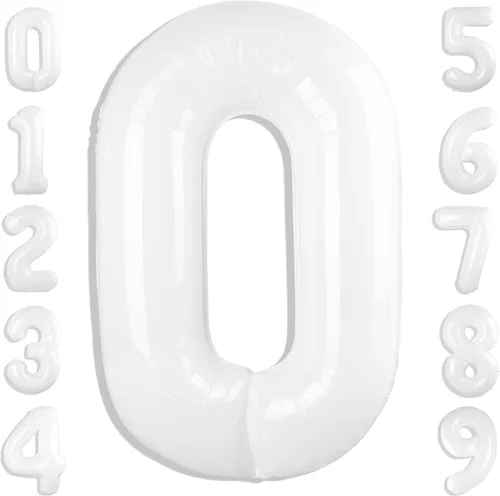 Miniatura 366 de Globos de números de 5 globos de 40 pulgadas, decoraciones de cumpleaños azules para niños y niñas, globos de números azul marino grandes