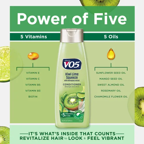 Miniatura 4 de Alberto VO5 Herbal Escapes Kiwi Lime Squeeze Acondicionador clarificante, 12.5 onzas