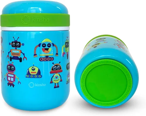 Miniatura 5 de Termo para comida caliente, tarro de boca ancha aislado de acero inoxidable para el almuerzo, recipiente de sopa para niños, preescolar, a prueba