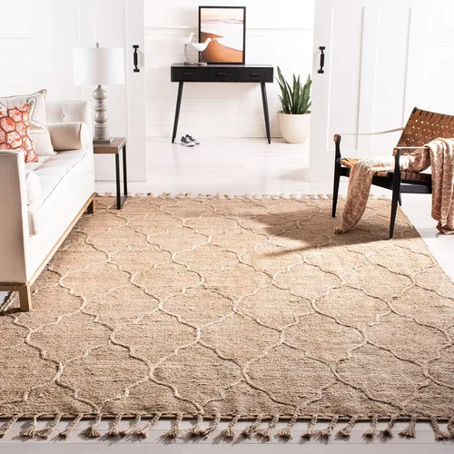 Miniatura 6 de SAFAVIEH Natural Fiber Collection - Alfombra decorativa de 2 pies 3 pulgadas x 4 pies, natural, hecha a mano, rústico, geométrico, marroquí
