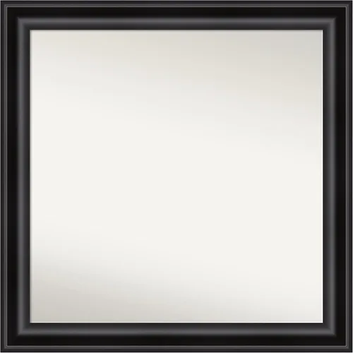Miniatura 457 de Amanti Art Espejo personalizado, espejo de baño negro puente, espejo de pared o espejo de tocador de baño sobre el fregadero (26 x 26 pulgadas)