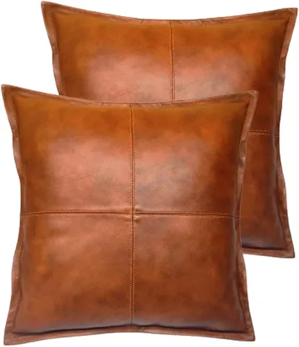 Miniatura 10 de Funda de almohada de piel de cordero – Funda de cojín decorativa para sofá – Fundas para sala de estar y dormitorio, 22 x 22 pulgadas – Paquete de 2