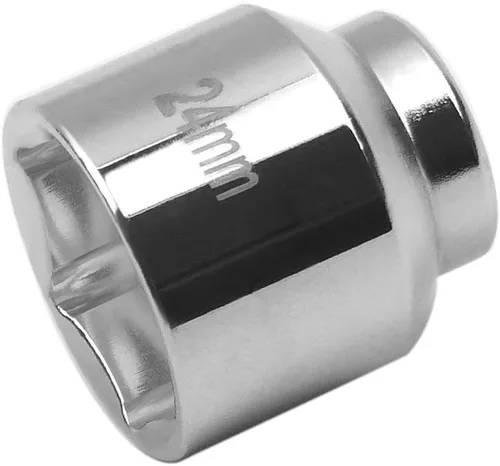 Enchufe de 6 puntos de 0.945 in, llave de filtro de aceite de perfil bajo, herramienta de extracción de filtro de aceite de 3/8 pulgadas para